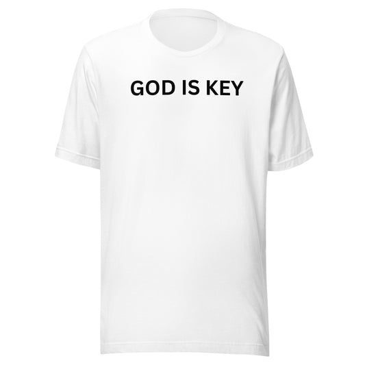 GOD IS KEY WHITE T-SHIRT